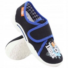 13 Euro! Детски Анатомични ДИШАЩИ Обувки / Пантофки RENBUT 33-373 BLACK (SPORT). С лепка и Кожени стелки, за Момчета